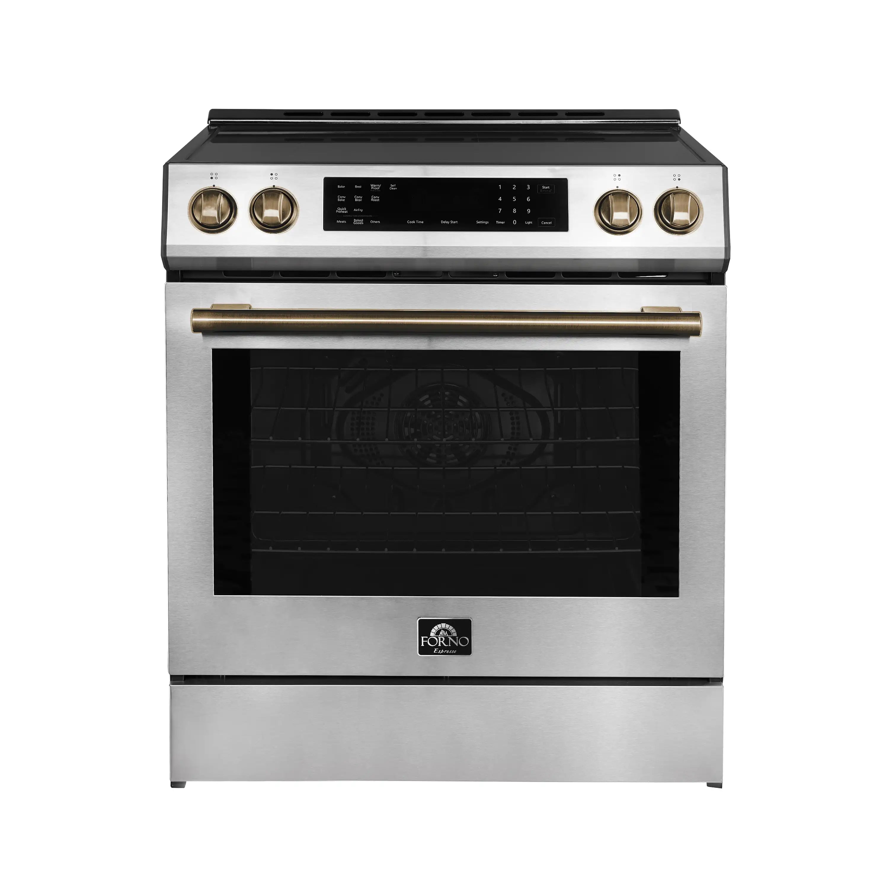 Forno Espresso Donatello 30-Inch Slide-In Induction Range in Stainless