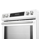Forno 5-Piece Appliance Package - 30-Inch Inducton Range, Under Cabinet Range Hood, Refrigerator with Water Dispenser, Dishwasher, and  24-Inch Microwave Oven in White with Stainless Steel Trim