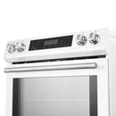 Forno 5-Piece Appliance Package - 30-Inch Induction Range, Under Cabinet Range Hood, Refrigerator with Water Dispenser, Dishwasher, and  Microwave Drawer in White with Antique Brass Trim