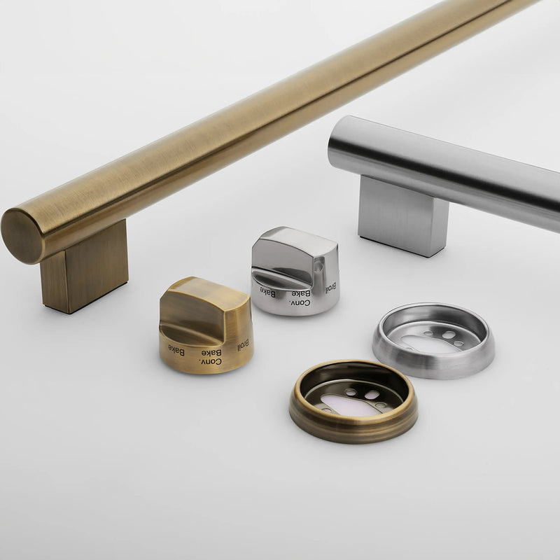 Forno Leonardo Espresso 30-Inch Electric Range with 5.0 cu. Ft. Electric Oven in Black with Antique Brass Trim (FFSEL6012-30BLK)