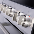 Forno 5-Piece Appliance Package - 30-Inch Induction Range, Under Cabinet Range Hood, French Door Refrigerator, Dishwasher, and 30-Inch Microwave Drawer in Stainless Steel