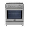 Forno Leonardo Espresso 30-Inch Induction Range in Stainless Steel (FFSIN0982-30)