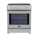 Forno Leonardo Espresso 30-Inch Induction Range in Stainless Steel (FFSIN0982-30)