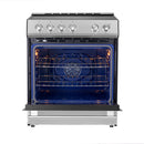 Forno 5-Piece Appliance Package - 30-Inch Inducton Range, Under Cabinet Range Hood, Refrigerator with Water Dispenser, Dishwasher, and 24-Inch Microwave Oven in Stainless Steel