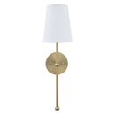 Parrot Uncle Finley 1-Light Satin Gold Dimmable Bathroom Wall Sconce (FI901G)