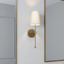 Parrot Uncle Finley 1-Light Satin Gold Dimmable Bathroom Wall Sconce (FI901G)