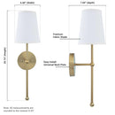 Parrot Uncle Finley 1-Light Satin Gold Dimmable Bathroom Wall Sconce (FI901G)