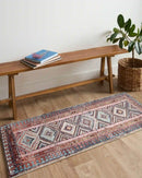 Loloi Fiona Contemporary Coral/Blue 2' x 5' Accent Rug