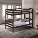 Parrot Uncle Transitional Solid Hardwood Twin over Twin Bunk Bed, Patented Insert & Lock Joint for Extra Safety for Kids
