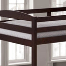 Parrot Uncle Transitional Solid Hardwood Twin over Twin Bunk Bed, Patented Insert & Lock Joint for Extra Safety for Kids