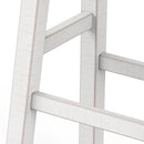 Parrot Uncle Set of 2 Farmhouse Solid Wood Bar Stools - Backless Saddle Seat Counter Height Chairs for Kitchen Island, Breakfast Nook & Home Office