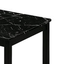 Parrot Uncle Findlay 3-Piece 47.5-Inch Rectangle Faux Marble Top Coffee Table Set with Solid Wood Legs