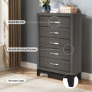 Parrot Uncle Contemporary 31-Inch Chest with 5-Drawer for Bedroom, Livingroom