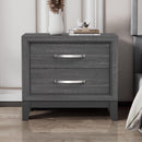 Parrot Uncle Furniture of America Lucien 23" Modern Wood Nightstand with 2 Drawers