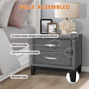 Parrot Uncle Furniture of America Lucien 23" Modern Wood Nightstand with 2 Drawers