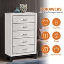 Parrot Uncle Contemporary 31-Inch Chest with 5-Drawer for Bedroom, Livingroom