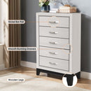 Parrot Uncle Contemporary 31-Inch Chest with 5-Drawer for Bedroom, Livingroom