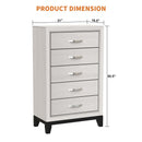 Parrot Uncle Contemporary 31-Inch Chest with 5-Drawer for Bedroom, Livingroom