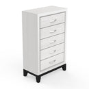 Parrot Uncle Contemporary 31-Inch Chest with 5-Drawer for Bedroom, Livingroom
