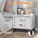 Parrot Uncle Furniture of America Lucien 23" Modern Wood Nightstand with 2 Drawers