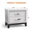 Parrot Uncle Furniture of America Lucien 23" Modern Wood Nightstand with 2 Drawers
