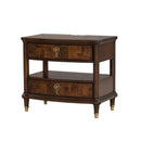 Parrot Uncle 30.5-Inch Westerham French Nightstand Power Outlet with LED Light in Dark Brown (FM74001CH-N-PU)