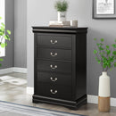 Parrot Uncle Transitional 5-Drawer 31.5-Inch Wide Chest of Drawers with Bracket Feet