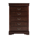 Parrot Uncle Transitional 5-Drawer 31.5-Inch Wide Chest of Drawers with Bracket Feet