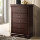 Parrot Uncle Transitional 5-Drawer 31.5-Inch Wide Chest of Drawers with Bracket Feet