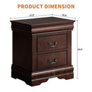 Parrot Uncle Furniture of America Night Stand Louis Philippe
