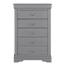 Parrot Uncle Transitional 5-Drawer 31.5-Inch Wide Chest of Drawers with Bracket Feet