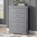 Parrot Uncle Transitional 5-Drawer 31.5-Inch Wide Chest of Drawers with Bracket Feet