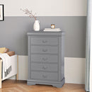 Parrot Uncle Transitional 5-Drawer 31.5-Inch Wide Chest of Drawers with Bracket Feet