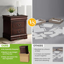 Parrot Uncle Furniture of America Night Stand Louis Philippe