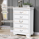 Parrot Uncle Transitional 5-Drawer 31.5-Inch Wide Chest of Drawers with Bracket Feet