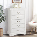 Parrot Uncle Transitional 5-Drawer 31.5-Inch Wide Chest of Drawers with Bracket Feet