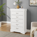 Parrot Uncle Transitional 5-Drawer 31.5-Inch Wide Chest of Drawers with Bracket Feet