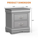Parrot Uncle Furniture of America Night Stand Louis Philippe