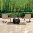Parrot Uncle Sarabi 3-Piece Natural Wicker Outdoor Conversation Set (FM80003BK-T-3PC-PU)