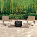Parrot Uncle Sarabi 3-Piece Natural Wicker Outdoor Conversation Set (FM80003BK-T-3PC-PU)