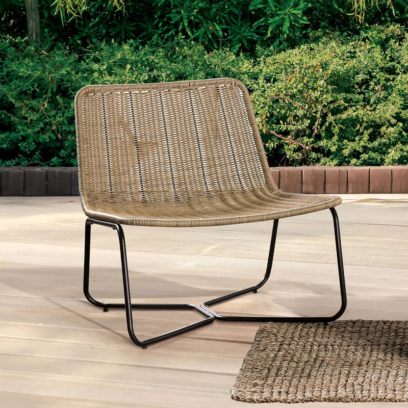 Parrot Uncle Sarabi 3-Piece Natural Wicker Outdoor Conversation Set (FM80003BK-T-3PC-PU)