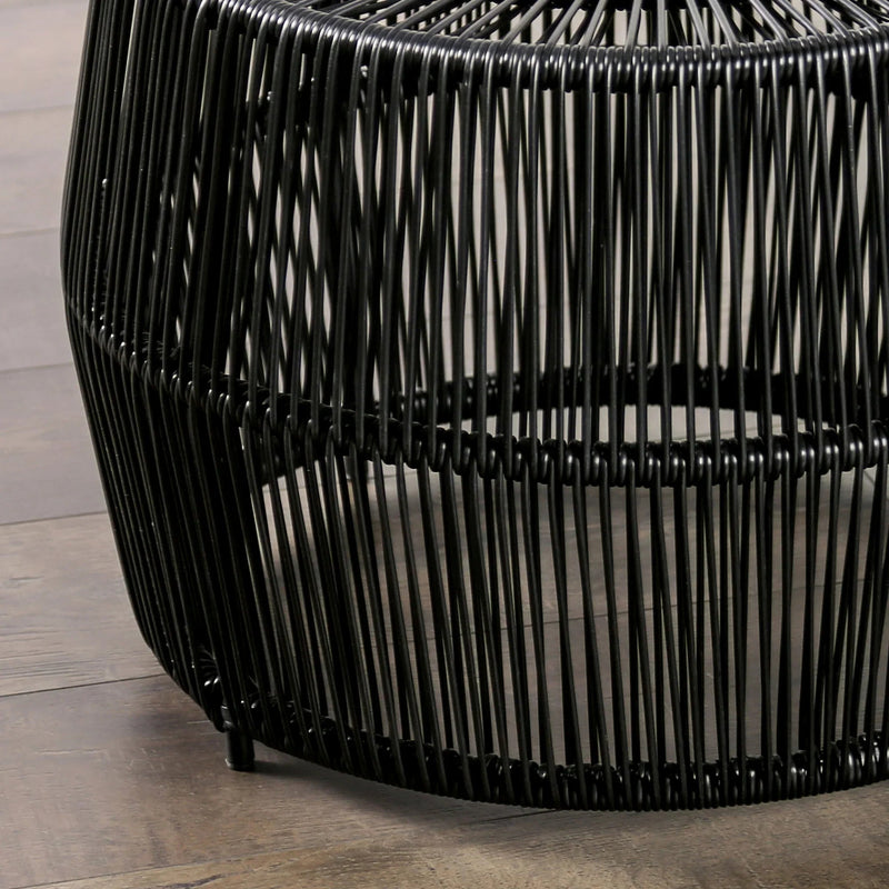 Parrot Uncle Sarabi 3-Piece Natural Wicker Outdoor Conversation Set (FM80003BK-T-3PC-PU)