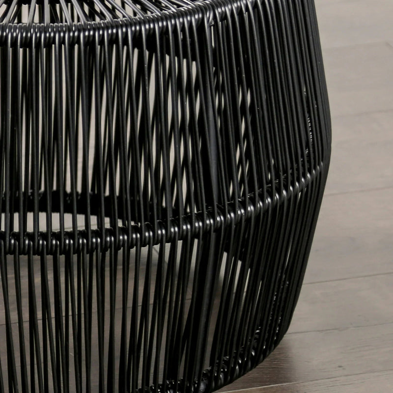 Parrot Uncle Sarabi 3-Piece Natural Wicker Outdoor Conversation Set (FM80003BK-T-3PC-PU)