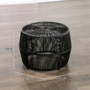 Parrot Uncle Sarabi 3-Piece Natural Wicker Outdoor Conversation Set (FM80003BK-T-3PC-PU)