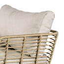 Parrot Uncle Johari Contemporary 3-Piece Outdoor Rattan Conversation Set (FM80016NT-3PC-PU)