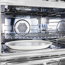 Forno 5-Piece Appliance Package - 48-Inch Gas Range, 60-Inch Pro-Style Refrigerator, Wall Mount Hood with Backsplash, 24-Inch Microwave Oven, & 3-Rack Dishwasher in Stainless Steel