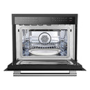 Forno 5-Piece Appliance Package - 30-Inch Inducton Range, Under Cabinet Range Hood, Refrigerator, Dishwasher, and 24-Inch Microwave Oven in Black with Stainless Steel Trim