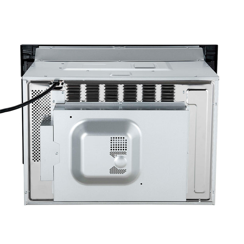 Forno 2-Piece Appliance Package - 30-Inch Vomero Wall Oven & 30-Inch Microwave Oven in Black with Antique Brass Handle