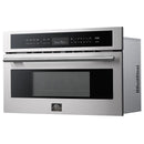 Forno 2-Piece Appliance Package - 30-Inch Single Wall Oven and 30-Inch Microwave in Stainless Steel (FBDL-025-01CAUS)