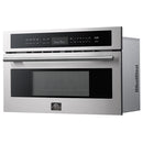 Forno 2-Piece Appliance Package - 30-Inch Vomero Double Wall Oven & 30-Inch Microwave Oven in Stainless Steel